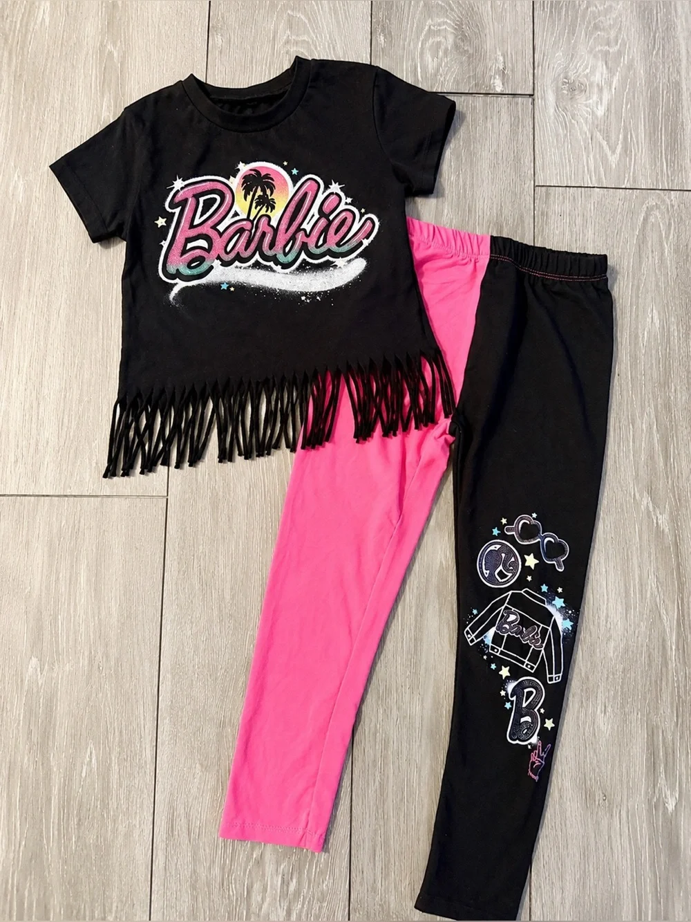 Barbie Girls 2 Piece Fringe Outfit Size 6 NWOT
